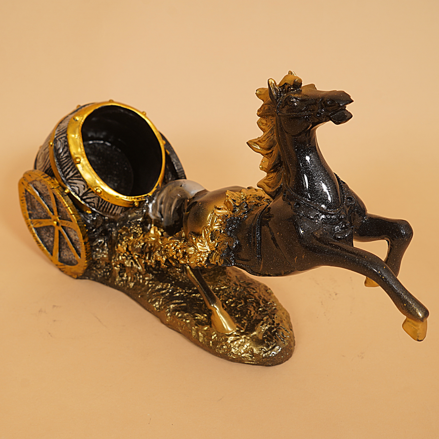 Golden Chariot Horse