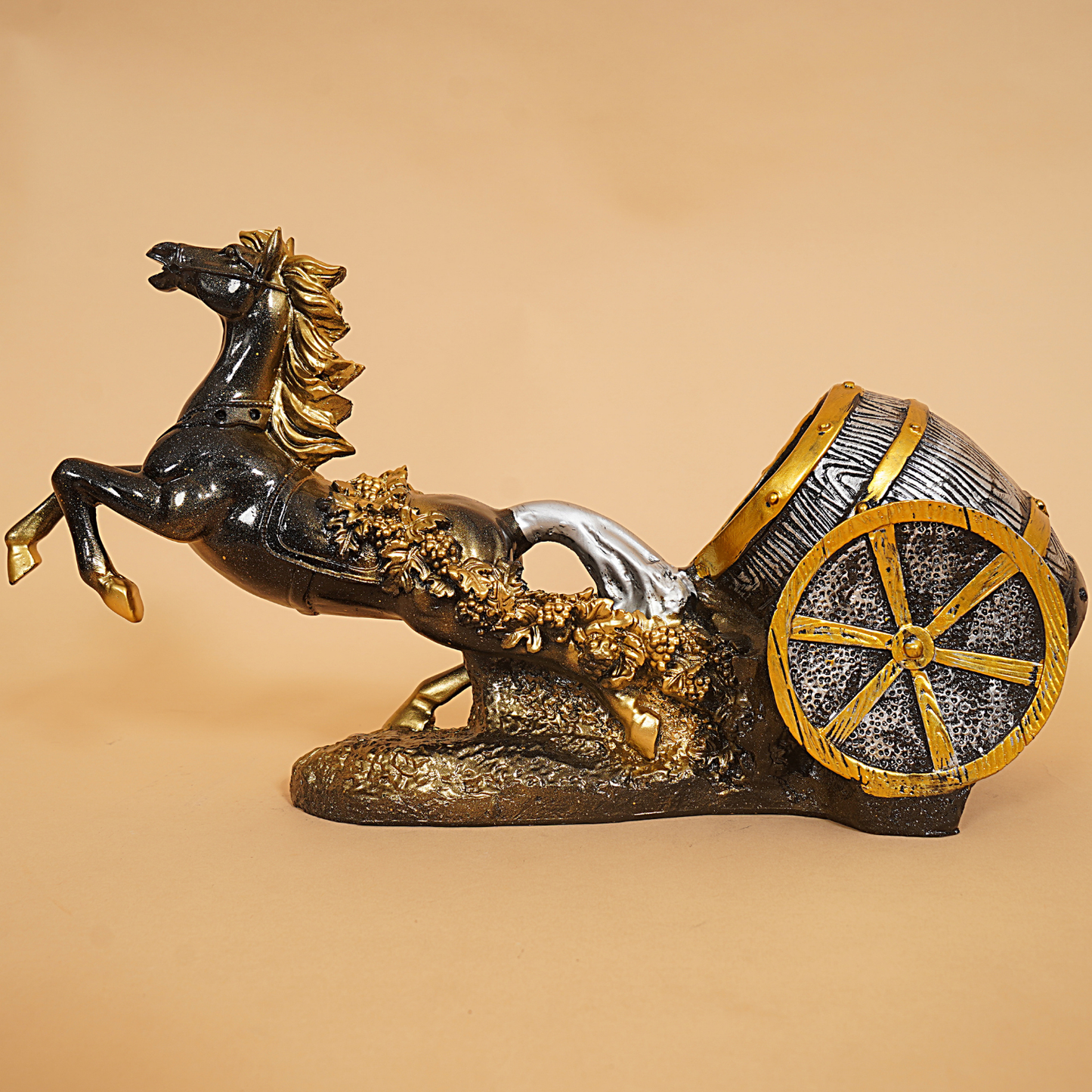 Golden Chariot Horse