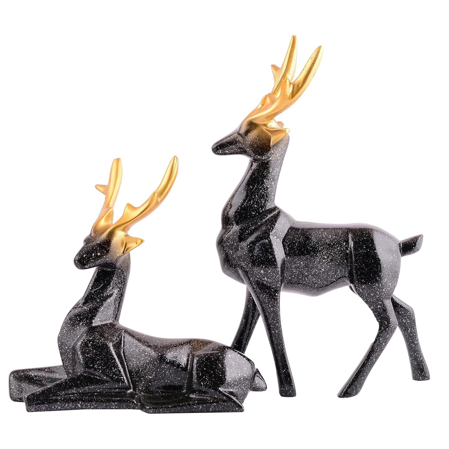 Golden Antler Deer Table Accent