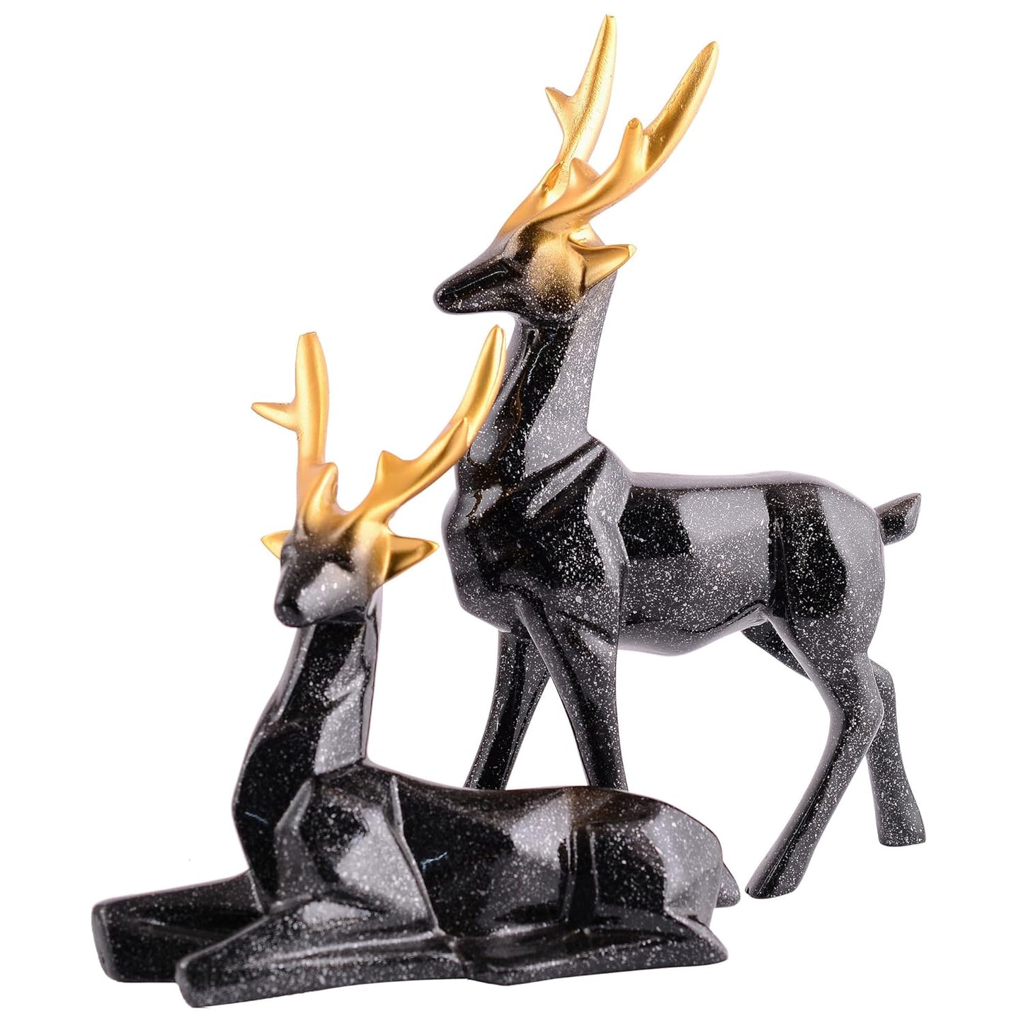 Golden Antler Deer Table Accent
