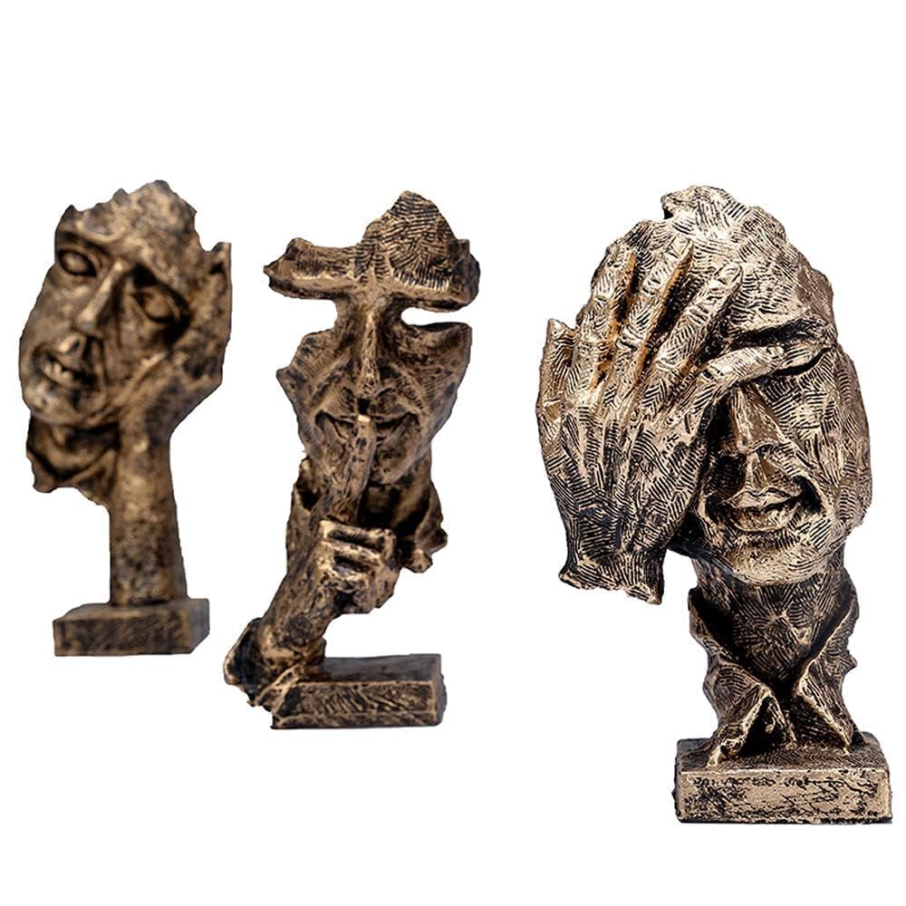 3 Thinker Statue