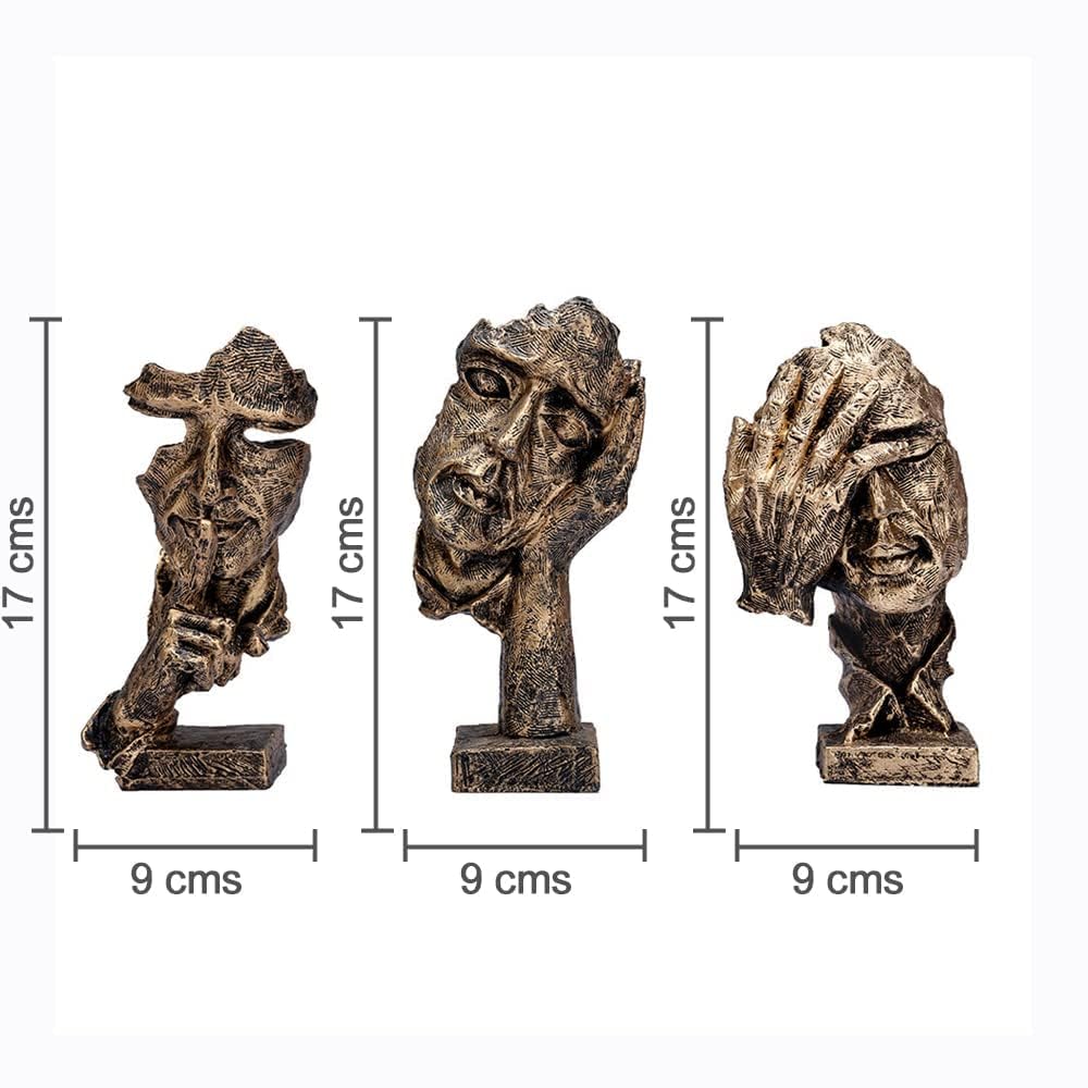 3 Thinker Statue