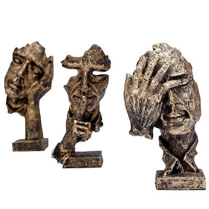 3 Thinker Statue